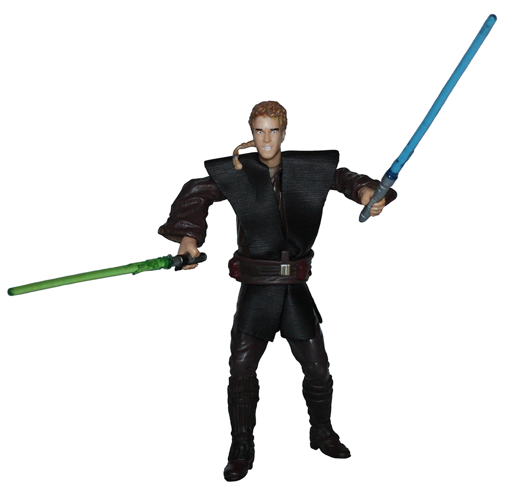 Action Figure Star Wars – Anakin Skywalker Duel In Hangar, Serie Saga 2002, Scala Non Specificata, Collezione