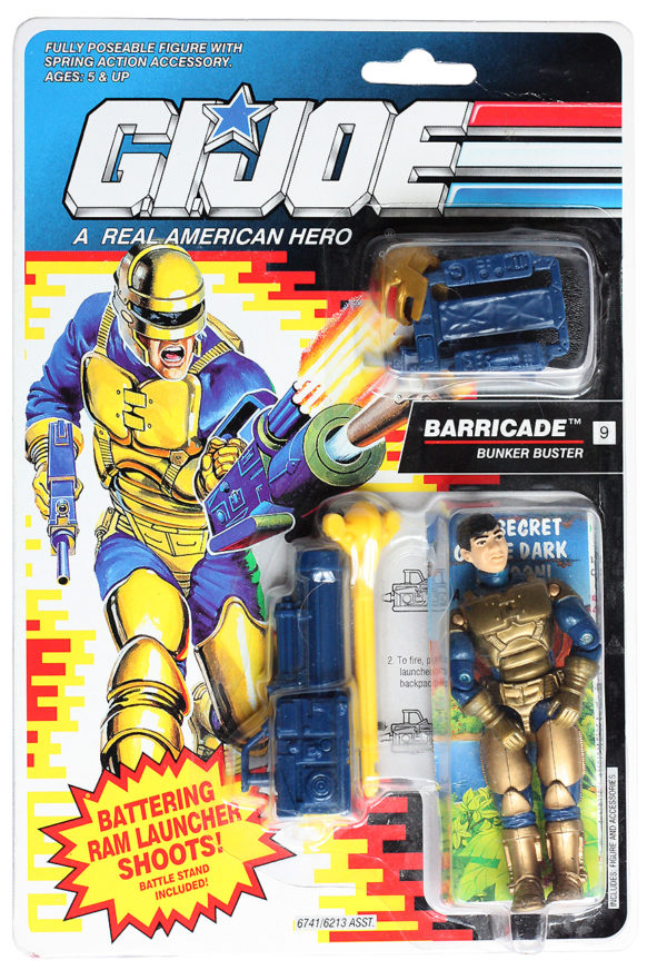 GI Joe Vintage Carded Barricade 1992