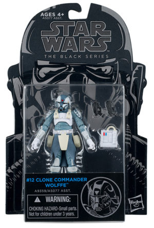 Star Wars Black (3.75 Inch) Carded Commander Wolffe #12