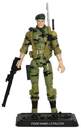 GI Joe 25th Anniversary Lt. Falcon (Comic) - Action Figure Headquarters