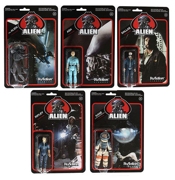Funko ReAction Alien Set of 5 Figures