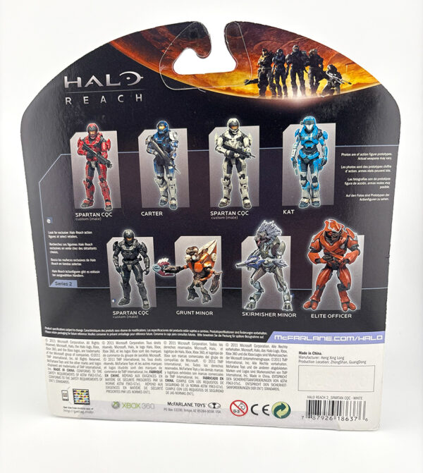 Halo Reach Carded Spartan CQC Custom (White) - Image 2