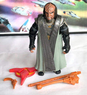 Star Trek Playmates (5 Inch) Loose Worf Klingon Ritual Attire (Brown Acc.)