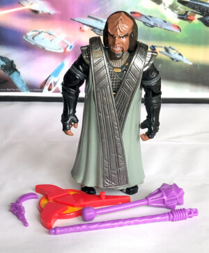 Star Trek Playmates (5 Inch) Loose Worf Klingon Ritual Attire (Purple Acc.)