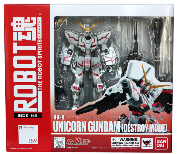 Gundam Robot Spirits Unicorn Gundam (Destroy Mode) Action Figure