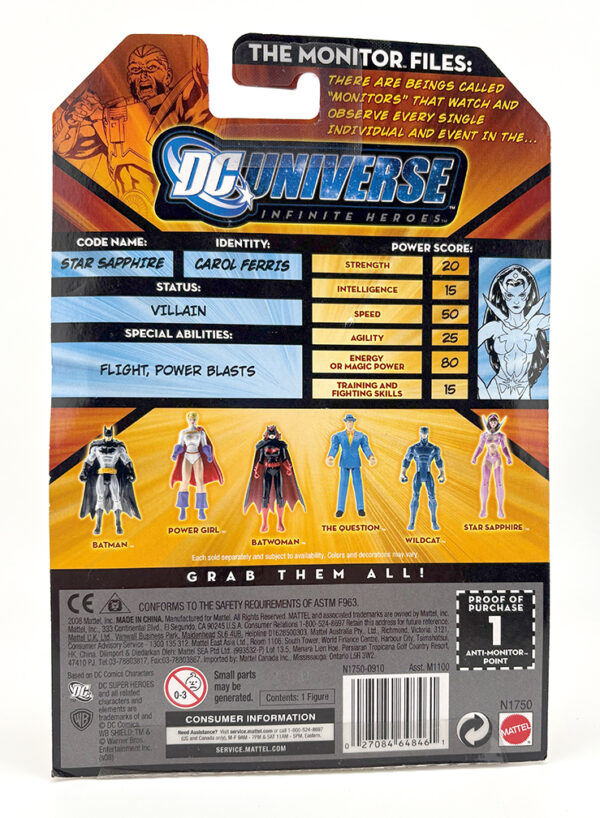 DC Infinite Heroes (3.75 Inch) Carded Star Sapphire #16 - Image 2