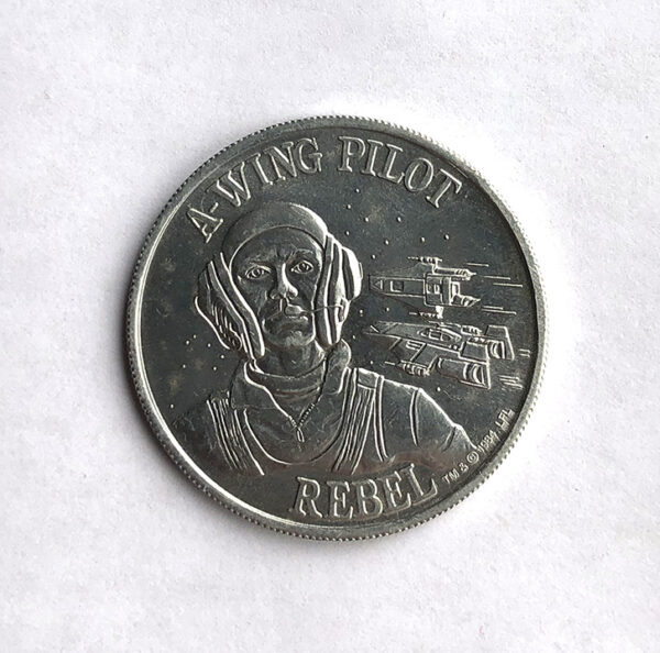 Star Wars Vintage Loose POTF A-Wing Pilot Coin