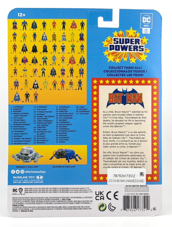 DC Super Powers (4 Inch) Carded Batman Unmasked - Image 2