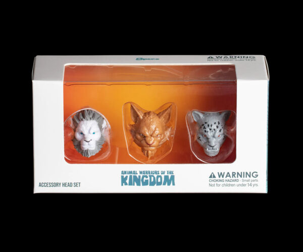 Animal Warriors of the Kingdom (6 Inch) Feral Felines Head Pack