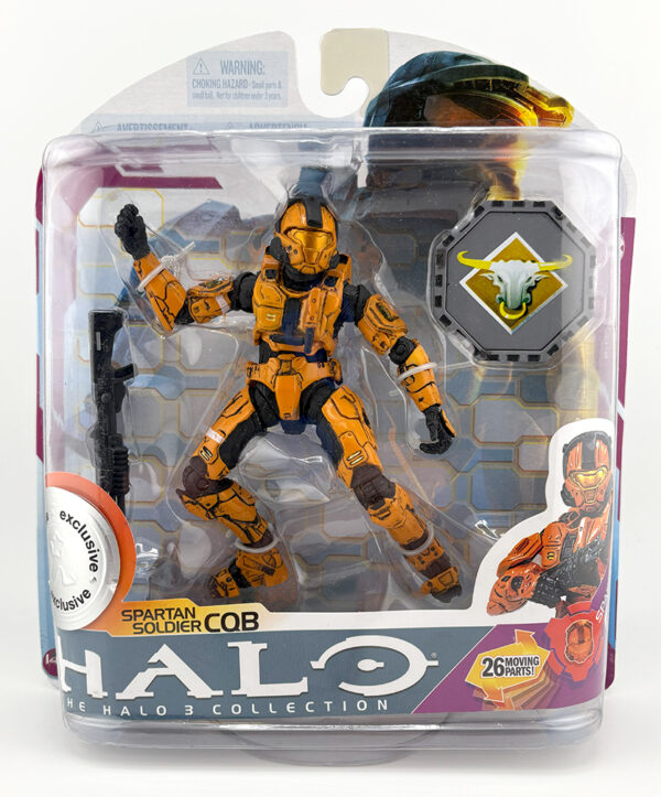 Halo 3 Carded Spartan Soldier CQB (Orange)