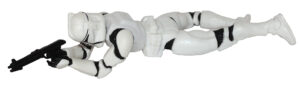 Star Wars Clone Wars 2003 (3.75 Inch) Loose Clone Trooper Prone White
