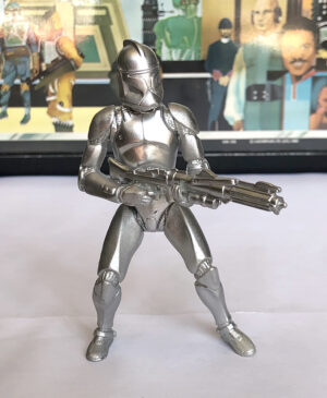 Star Wars Saga 2003 (3.75 Inch) Loose Clone Trooper Silver TRU