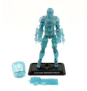 GI Joe 25th Anniversary Loose Wraith Mercenary (Clear)
